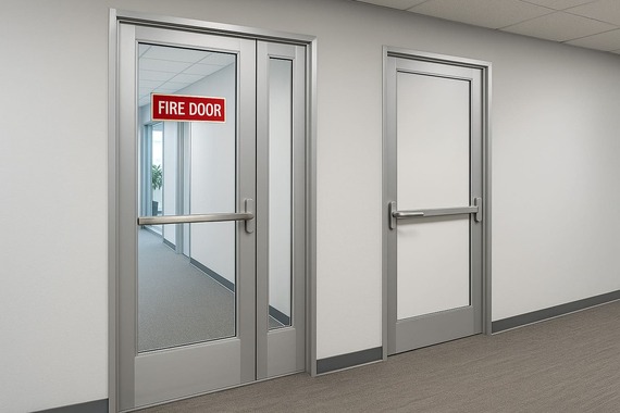 Что такое алюминиевые противопожарные двери