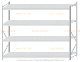 Стеллаж MS Pro Z 2000x2400x800 (4 яруса)