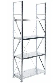 Стеллаж MS U 2500x1000x500 (4 перфорированные полки)