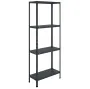 Стеллаж MS STANDART 2000x700x600 (4 полки) black