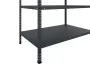 Стеллаж MS STANDART 2000x1000x300 (5 полок) Black