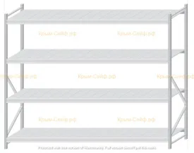 Стеллаж MS Pro Z 2000x2400x800 (4 яруса)