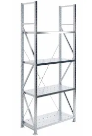 Стеллаж MS U 2500x1000x500 (4 перфорированные полки)