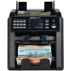 Мультивалютный счетчик банкнот DoCash DC-55V 2-х карманный