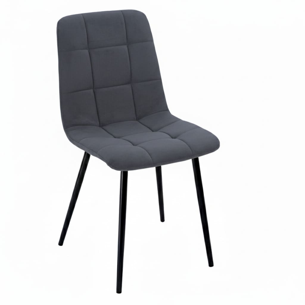 Анри стул BOX4 (Ткань, Velur, v 32(т.серый), softBL) Анри стул BOX4 (Ткань, Velur, v 32(т.серый), softBL)