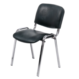 Стул ИЗО рама хром/кожзам