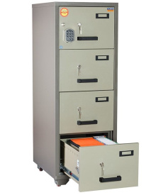 Огнестойкий картотечный шкаф Valberg FC 4E-KK
