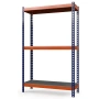 Стеллаж металлический Профи-Т 2000х1540х655 (3 сплошные оцинкованные мет. полки)