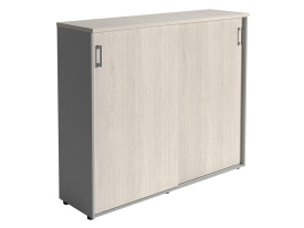 Шкаф NWT 1214 белое дерево/серый