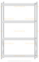 Стеллаж MS Pro Z 3000x1800x400 (4 яруса)