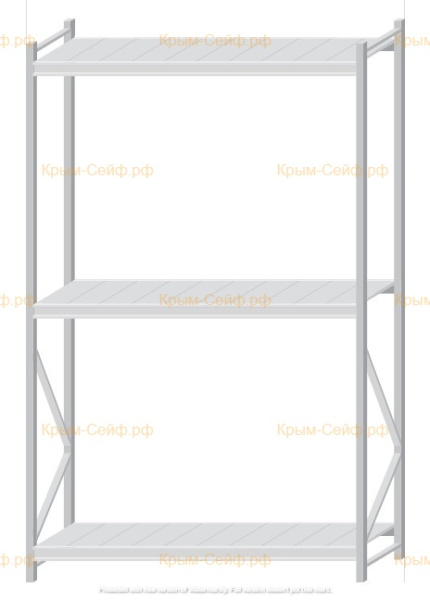 Стеллаж MS Pro Z 2500x1500x600 (3 яруса)
