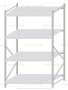 Стеллаж MS Pro Z 2000x1200x1000 (4 яруса)