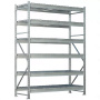 Стеллаж MS Pro Z 2500x1500x600 (6 ярусов с секционным сетчатым настилом)