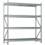 Стеллаж MS Pro Z 2500x1800x600 (4 яруса с секционным сетчатым настилом)