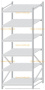 Стеллаж MS Pro Z 2500x900x1000 (6 ярусов)