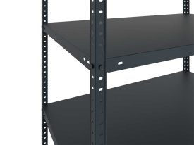 Стеллаж MS STANDART 2000x1000x400 (5 полок) Black