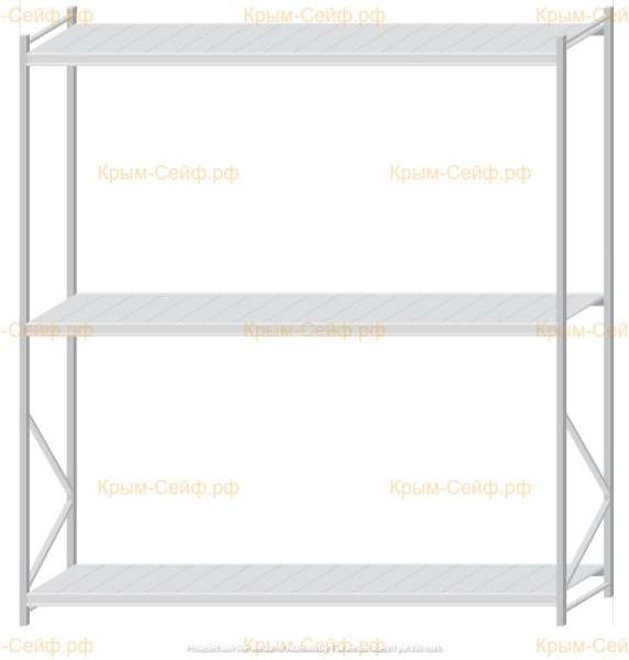 Стеллаж MS Pro Z 3000x2700x800 (3 яруса)