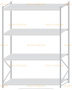 Стеллаж MS Pro Z 3000x2100x1000 (4 яруса)