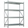 Стеллаж MS Pro Z 2500x1500x800 (4 яруса с секционным сетчатым настилом)