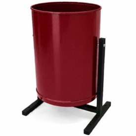 Урна уличная «Уралочка» с фиксатором (Бордовый, Глянец, 3005)