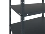 Стеллаж MS STANDART 2000x700x400 (4 полки) black