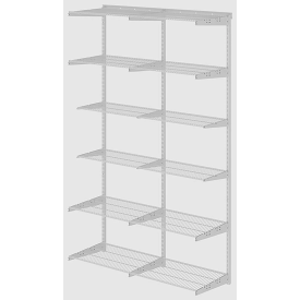 Гардеробная система ПРАКТИК Home Балкон 1 белая