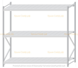 Стеллаж MS Pro Z 2000x2100x800 (3 яруса)