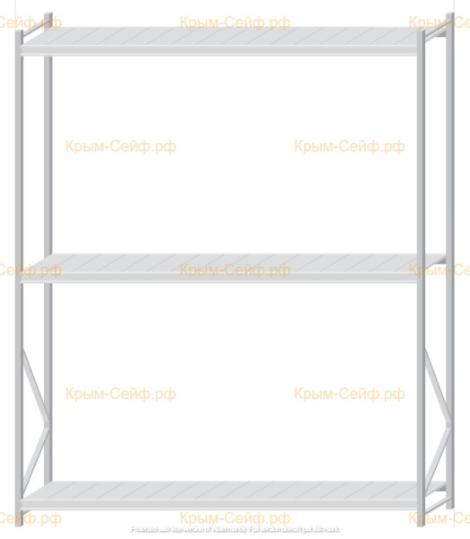 Стеллаж MS Pro Z 3000x2400x600 (3 яруса)