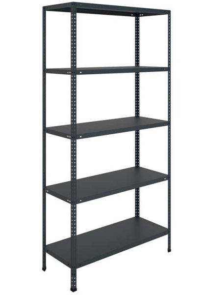 Стеллаж MS STANDART 2000x1000x500 (5 полок) Black