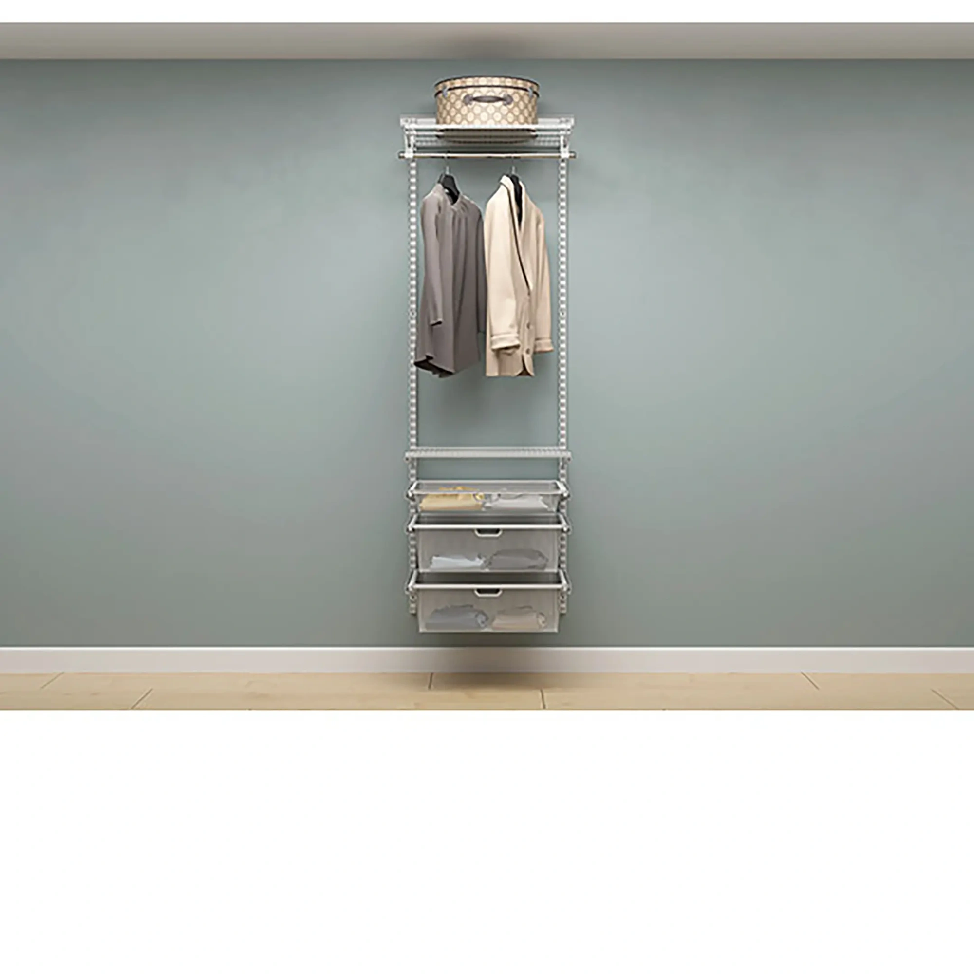 Гардеробная система ПРАКТИК Home Прихожая Medium 3 белая