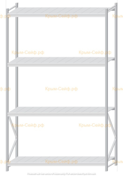 Стеллаж MS Pro Z 3000x1800x600 (4 яруса)