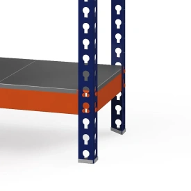 Стеллаж металлический Профи-Т 3000х1540х655 (5 сплошных оцинкованных мет. полок)