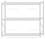 Стеллаж MS Pro Z 2500x2700x800 (3 яруса)