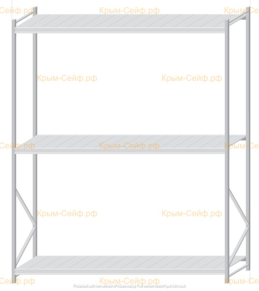 Стеллаж MS Pro Z 3000x2400x800 (3 яруса)