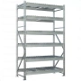 Стеллаж MS Pro Z 2500x1200x600 (6 ярусов с секционным сетчатым настилом)