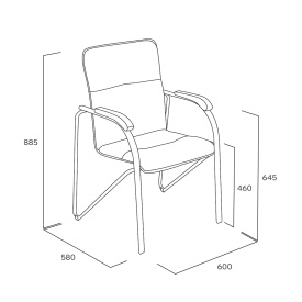Стул для посетителей - САМБА