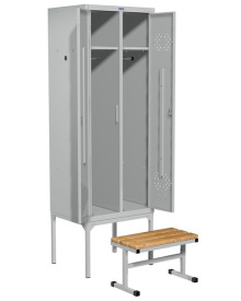 Шкаф ПРАКТИК LS-21-60 (на подставке с выдвижной скамьей)
