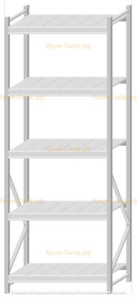 Стеллаж MS Pro Z 2500x900x600 (5 ярусов)