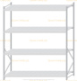 Стеллаж MS Pro Z 2500x2100x800 (4 яруса)
