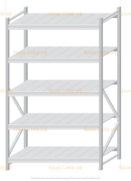 Стеллаж MS Pro Z 2000x1200x800 (5 ярусов)