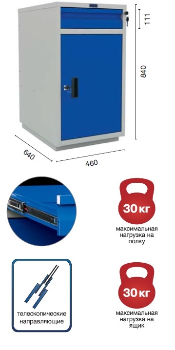 Верстак PROFI W WТ120.WD2.F1.010