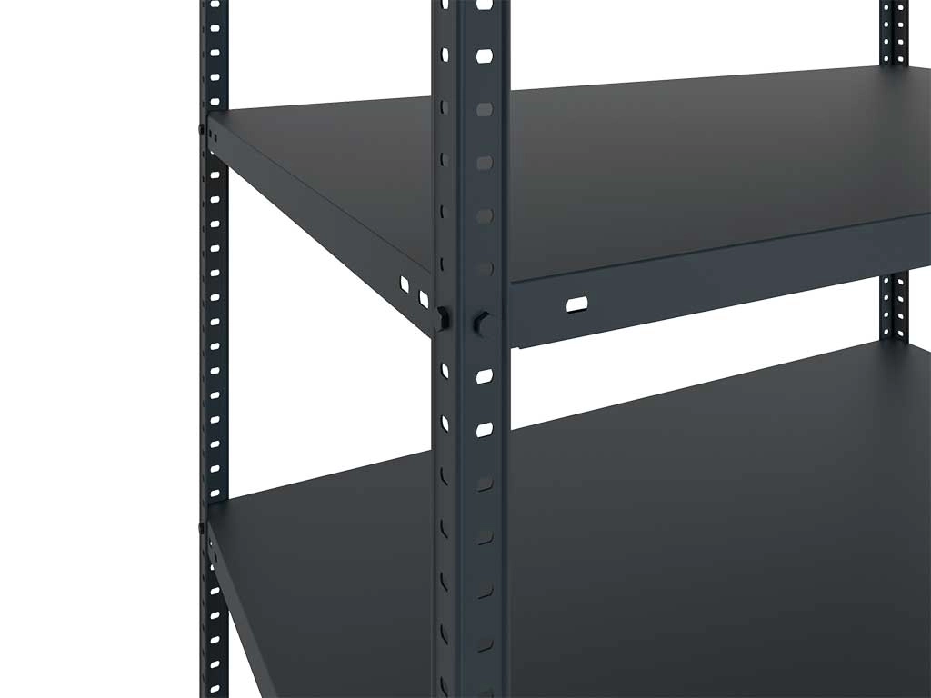 Стеллаж MS STANDART 2000x1000x500 (5 полок) Black