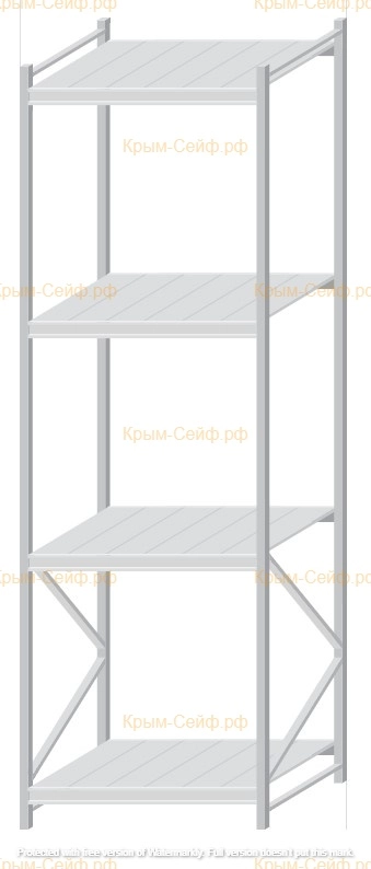 Стеллаж MS Pro Z 3000x900x1000 (4 яруса)