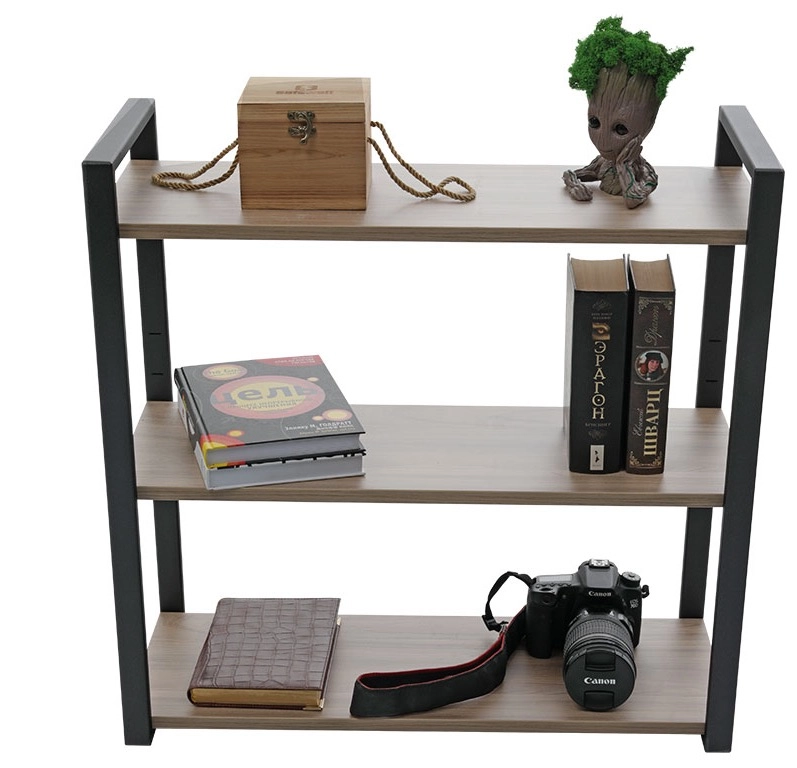 Полка Home-3 вяз натуральный/чёрный