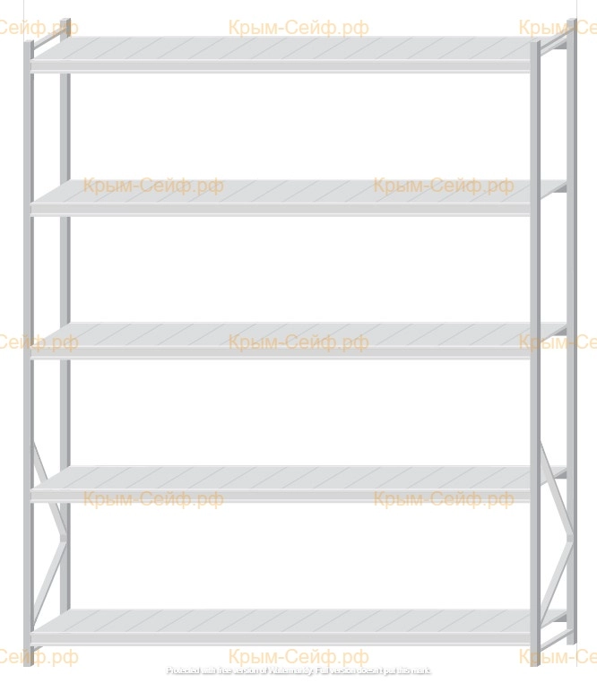 Стеллаж MS Pro Z 3000x2400x600 (5 ярусов)