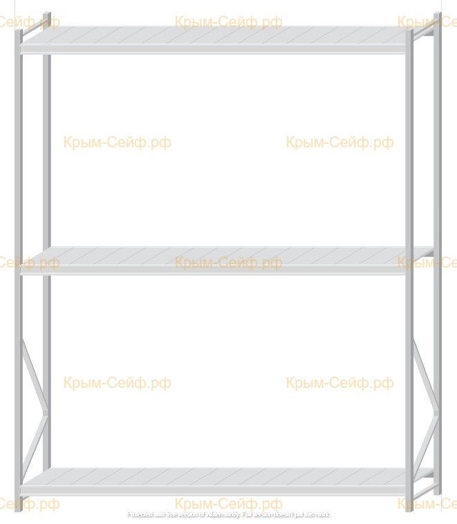 Стеллаж MS Pro Z 3000x2400x600 (3 яруса)