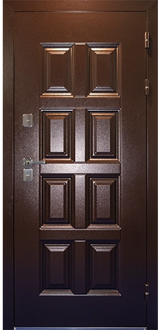 Дверь ВИНТЕР 100-2050/880/ R Дуб шале морёный