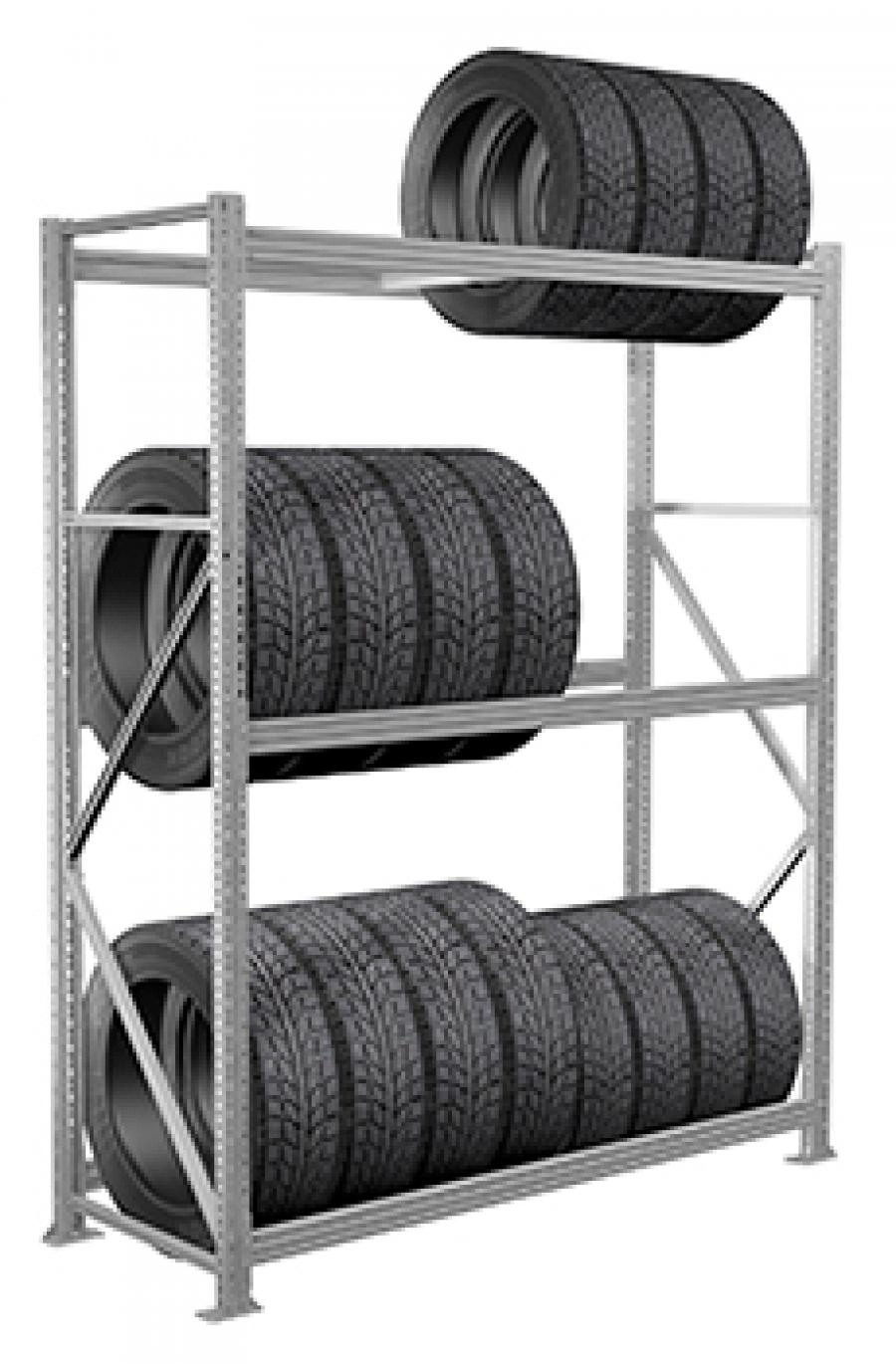 Стеллаж для колес 2000x1800x500 (3 яруса)